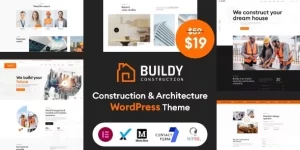 Buildy – Construction  Architecture WordPress Theme suitable for Construction