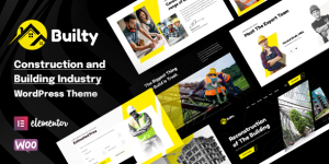 Builty – Construction WordPress Theme If you're a WordPress developer or a fanatic looking to create a stunning website for a construction company