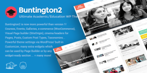 Buntington - Education WP Theme: Elevate Your Online Learning Platform Let's talk about Buntington - Education WP Theme. This WordPress theme is specifically designed to cater to educational institutions