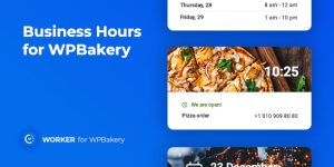 Business Hours for WPBakery Worker Addon: Simplify Your Schedule Management Managing your business hours can get a bit chaotic