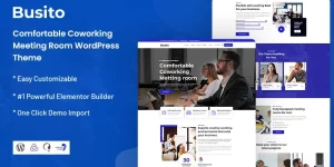 Busito - Comfortable Coworking Meeting Room WordPress Theme. Worried about getting your next meeting room idea off the ground? Meet Space is a WordPress theme that lets you focus on your project while giving you a functional and flexible space to work. This is an intuitive theme with a variety…