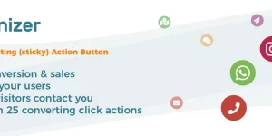 Add dynamic customizable Smart Floating Buttons in the corner of your WordPress website and boost the amount of interactions and conversions from your website visitors.