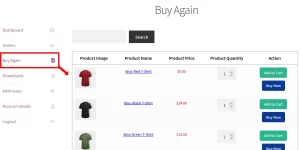 Why use Buy Again for WooCommerce?​ In the native WooCommerce workflow