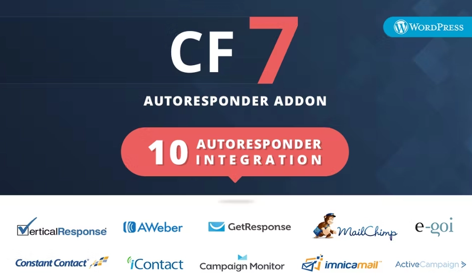 Contact Form 7 Auto Responder Addon is a plugin which completely transforms contact form 7 plugin into a lead generating and list building software. Normally CF7 sends the inquiry(content) to the email