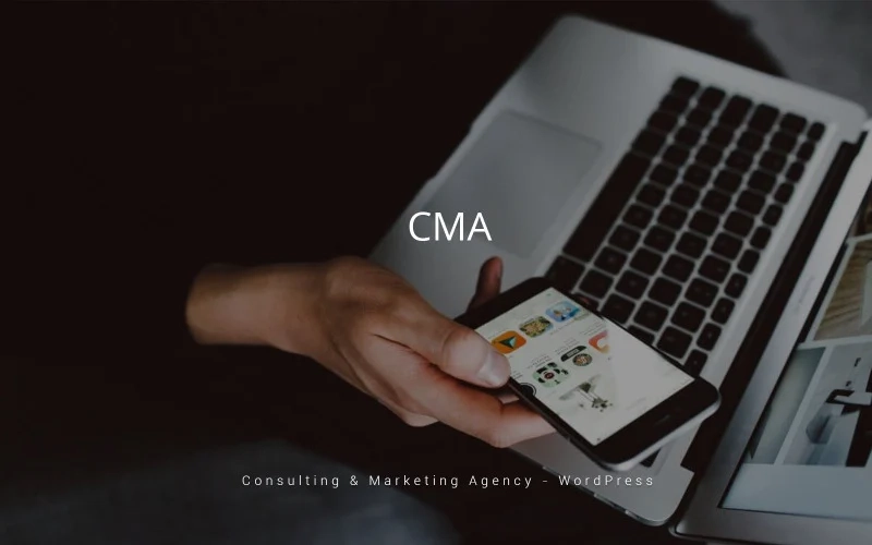 CMA - Consulting and Marketing Agency WordPress Theme. Theme can be used for Marketing