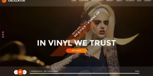 CSSIgniter Oscillator Music WordPress Theme A WordPress theme for musicians