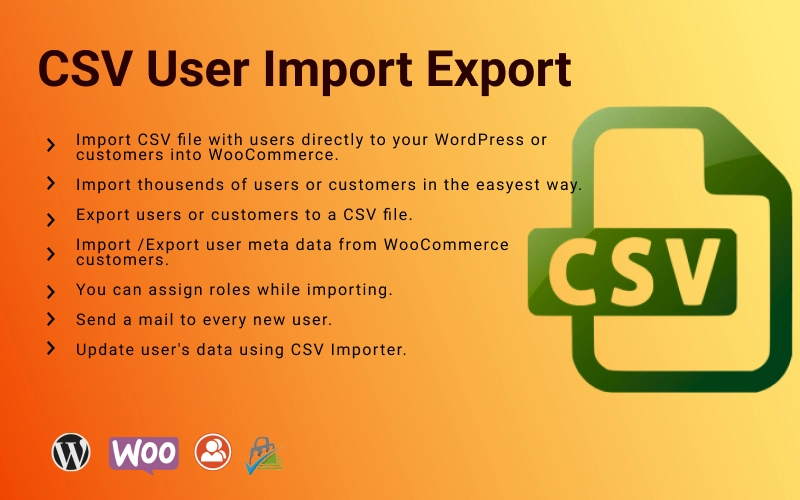 User  Customer Export/ Import within a minutes