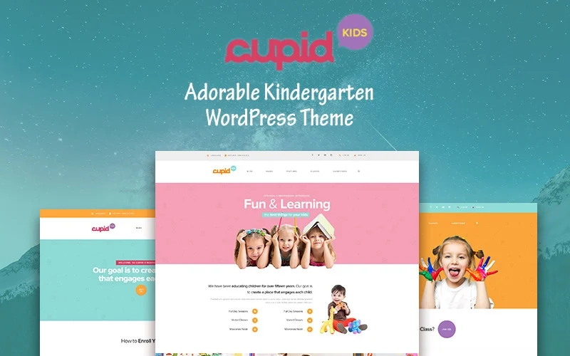 CUPID is premium WordPress Theme for kindergarten’s school