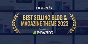 Caards - Modern Blog  Magazine WordPress Theme with Dark Mode is a feature-rich WordPress theme designed to provide a stylish and functional platform for bloggers and online magazines. With its sleek design and dark mode option