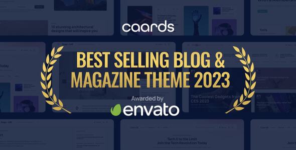 Caards - Modern Blog  Magazine WordPress Theme with Dark Mode is a feature-rich WordPress theme designed to provide a stylish and functional platform for bloggers and online magazines. With its sleek design and dark mode option