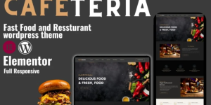 Discover the Cafeteria - Fast Food and Restaurant WordPress Responsive Theme! Perfect for eateries