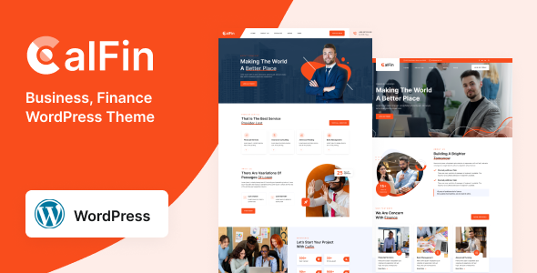 Calfin Business  Finance WordPress Theme: Elevate Your Online Presence Hey there