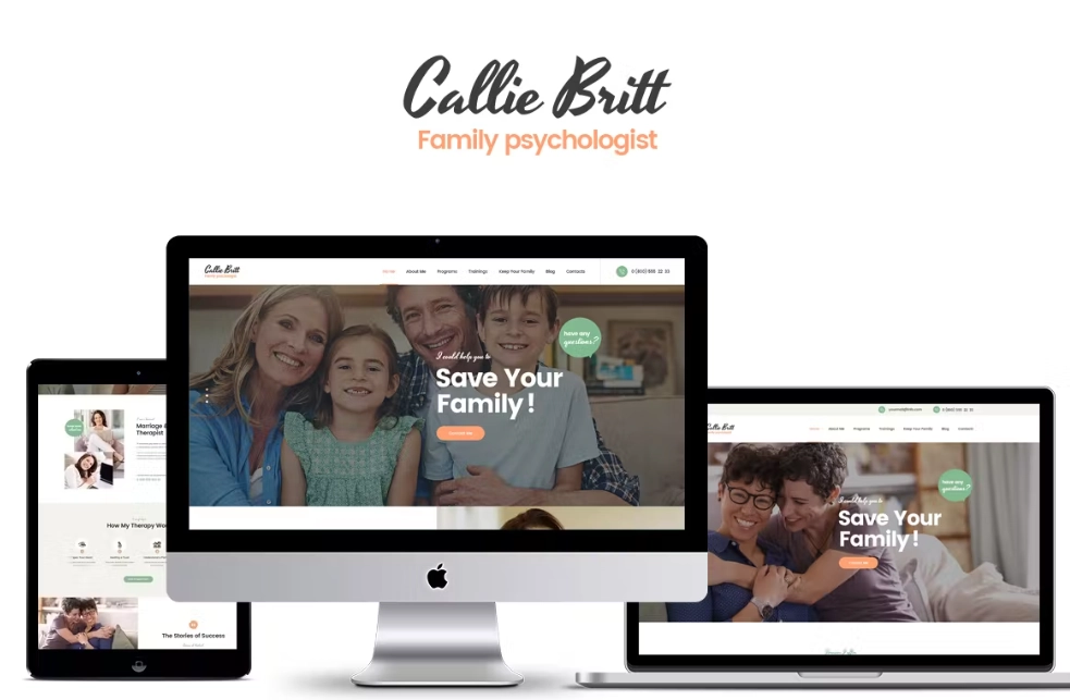 Callie Britt is a modern  stylish Psychology Therapy and Counseling WordPress Theme. It has the clean