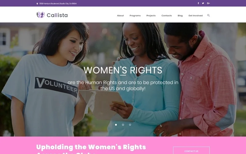 Callista is a clean and minimalist charity WordPress theme that can be of a great use to non-governmental organizations