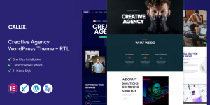 Discover Callix – the ultimate Creative Agency WordPress Theme with RTL support! Featuring stunning designs