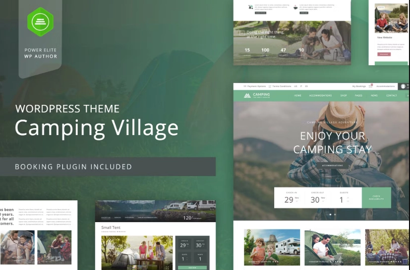 Camping WordPress Theme is the perfect theme for any activity related to tourism