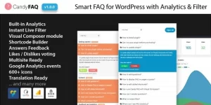 Enhance your WordPress site with Candy FAQ: instant search and analytics for a seamless