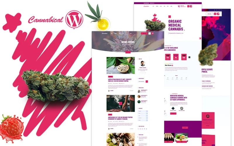 Cannabical is a Creative recreational Cannabis WordPress Theme which is perfectly suitable for recreational cannabis growers