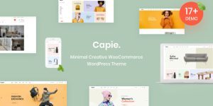 Are you tired of cluttered and clunky websites? Say hello to the Capie – Minimal Creative WooCommerce WordPress Theme