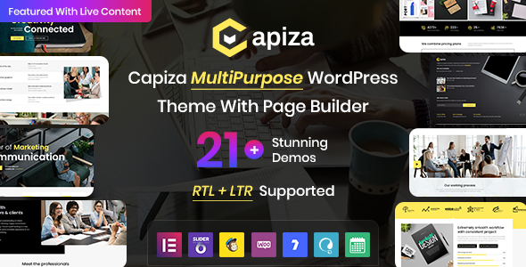 Looking to elevate your business presence online? Welcome to the world of the Capiza Business  Agency WordPress Theme