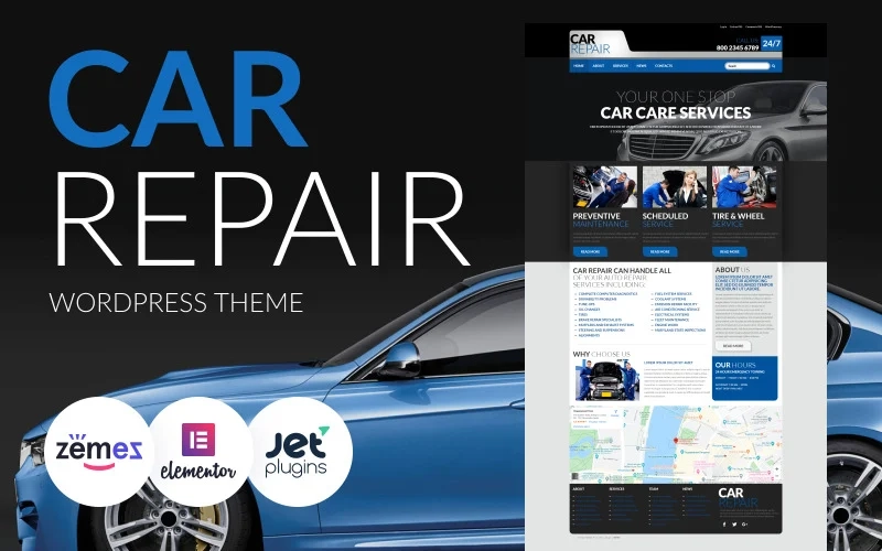 Wondering about the outstanding website for car care services? Catch the chance to make the dream true with a marvelous car repair WordPress theme that is replete with the newest functionalities. This template can promote the website easily. For better understanding what the CarRepair WP theme consists of