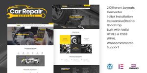 Awesome Car Repair Services Auto Mechanic WordPress Theme: If you're looking for the ultimate WordPress theme to rev up your car repair or auto mechanic business