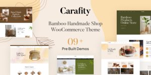 Welcome to the world of Carafity Bamboo Handmade Shop WooCommerce Theme! If you're passionate about sustainability and want to build an online store for handmade bamboo products