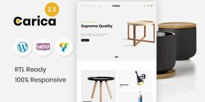 Looking to elevate your eCommerce furniture store? The "Carica Furniture Handmade WooCommerce Theme" might be just what you need. This premium theme on ThemeForest is specifically designed for furniture-related online shops