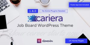 Elevate your job portal with Cariera! Access this premium ThemeForest WordPress theme and more on Bevaultx. Sign up today for unlimited downloads!