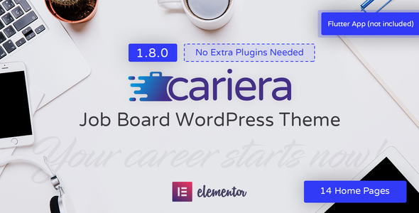 Elevate your job portal with Cariera! Access this premium ThemeForest WordPress theme and more on Bevaultx. Sign up today for unlimited downloads!