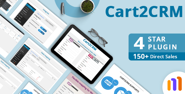 Cart2CRM – Sync data between Woocommerce and SugarCRM or SuiteCRM or CustomCRM Using Woocommerce Plugin.