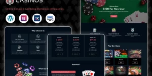 Casinos : Casino and Gambling WordPress Theme is developed to give a new and attractive appearance to your gambling and casino business.If you're involved in gambling