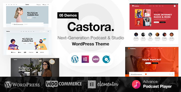 Looking for the perfect WordPress theme to kickstart your podcasting journey? Meet Castora Podcast WordPress Theme - a sleek