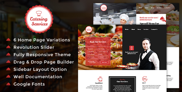 Chef - Restaurant  Catering WordPress Theme: Perfect Blend of Elegance and Functionality Looking for a top-notch theme for your restaurant or catering business? The Chef - Restaurant  Catering WordPress Theme might just be what you need. Designed with elegance and functionality in mind