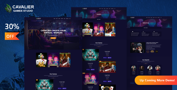 Introducing the Cavalier – Gaming Studio WordPress Theme