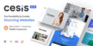 Cesis - Responsive Multi-Purpose WordPress Theme: Elevate Your Website Hey there