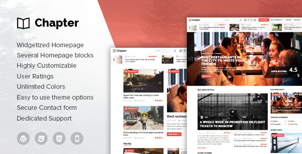 Chapter - WordPress Magazine Theme is your go-to solution for creating stunning and feature-rich online magazine websites. This awesome ThemeForest gem is exclusively tailored for content-driven sites