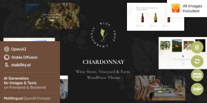 Get ready to elevate your wine business with the exquisite Chardonnay Wine Store  Vineyard WordPress Theme. This theme is a perfect choice for wineries