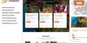 Charihope is a clean WordPress Theme suitable for charity