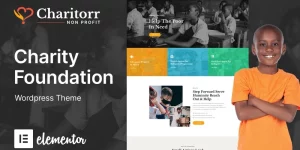 Charitorr is a flexible theme that fits very well with the modernization of charity and non-profit websites. This premium WordPress theme was built with SEO best practices in mind