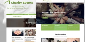 Charity Events is a Modern WordPress Theme that is craftily created for non-profit websites