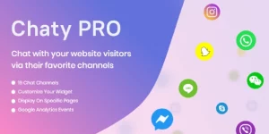 Chat with your website visitors via their favorite channels with Chaty. Show a WordPress chat button on the bottom of your site and communicate with your customers.