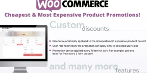 The WooCommerce Cheapest  Most Expensive Product Promotions! (WCGFI) allows you to easily create promotions to apply a discount percentage (that allows you to give it even for free!) to the most expensive or the cheapest product on the cart! THE IDEA AND HOW IT WORKS The idea behind the…