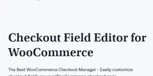 Make easy customisations to your checkout form with Checkout Field Editor for WooCommerce plugin. Add