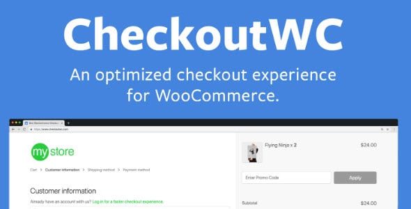 Checkout for WooCommerce replaces your checkout page with a beautiful