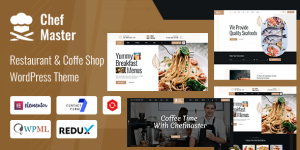 Chefmaster Restaurant WordPress Theme Looking to spruce up your restaurant's website? The Chefmaster Restaurant WordPress Theme might just be what you need! This premium theme