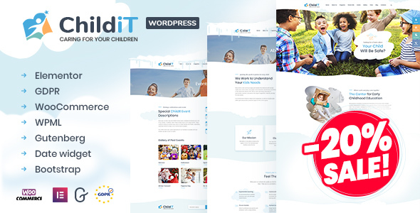 Childit is premium WordPress Theme. It is retina ready