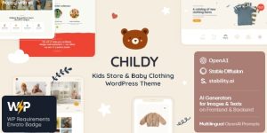 Childy Kids Store  Baby Clothing WordPress Theme Are you looking for a WordPress theme that perfectly captures the essence of a whimsical and vibrant kids' store? Well