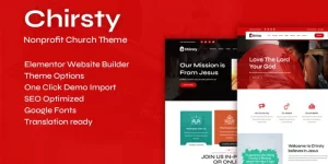 Chirsty - Multipurpose Nonprofit Church WordPress Theme