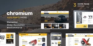 Chromium is a great premium auto parts WordPress theme. We designed it to make your site prettier and your life easier. The theme is fast